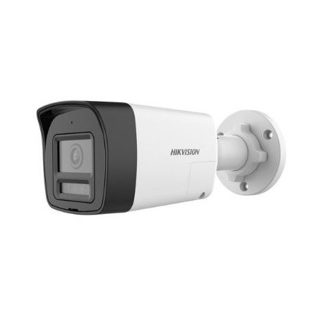 Cámara Turbo 8.0 Bullet Hikvision 3K Audio 2 Vías Sirena 2.8mm (HK-DS2CE16K0T-LPXTS)