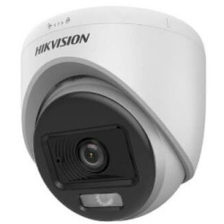 CAMARA ANALOGA DOMO AUDIO TURRET 5MP COLORVU SMART HYBRID LIGHT IR 20M 2.8MM C/AUDIO HK-DS2CE70KF0T-LPFS