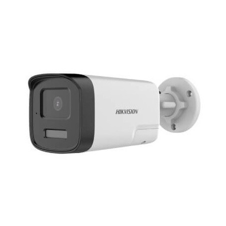 Cámara Análoga Tubo Hikvision 2MP Smart Hybrid Light IR 40M Audio 2 Vías Sirena HK-DS2CE17D0T-LXTS