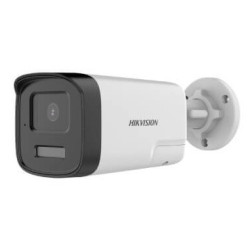 Cámara Análoga Tubo Hikvision 2MP Smart Hybrid Light IR 40M Audio 2 Vías Sirena HK-DS2CE17D0T-LXTS