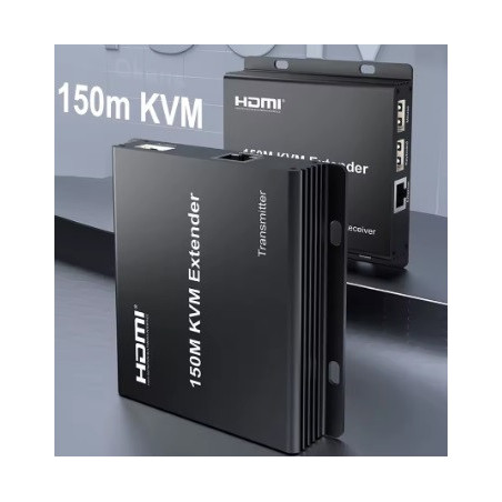 Extender KVM sobre IP Qkens SFX187 HDMI USB RJ45 Cat6 150M | Transmisor y Receptor