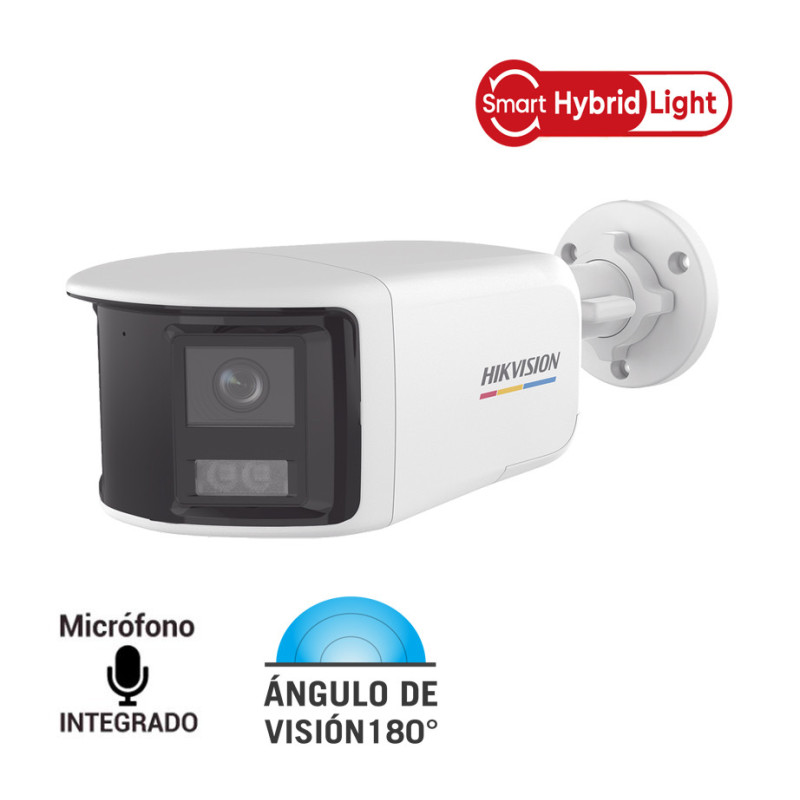 Cámara Tubo Doble Lente 180° 3K ColorVu Hikvision HK-DS2CE12KF3TP-DLS