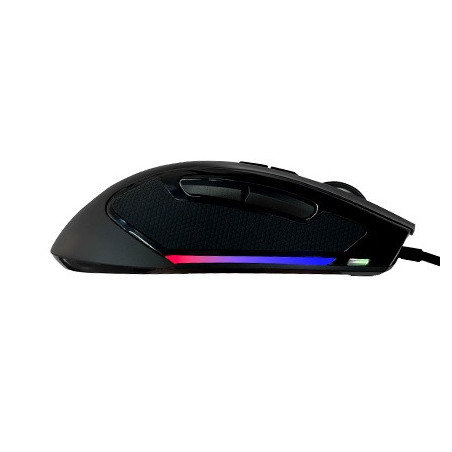 Mouse Gamer USB Teros TE-5167N Óptico 12800 DPI RGB Negro