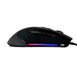 Mouse Gamer USB Teros TE-5167N Óptico 12800 DPI RGB Negro