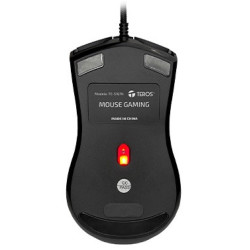 Mouse Gamer USB Teros TE-5167N Óptico 12800 DPI RGB Negro
