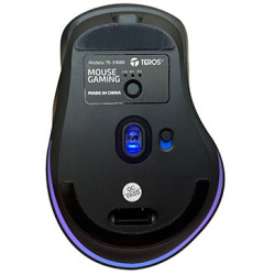 Mouse Gamer Triple Modo Teros TE-5168N Inalámbrico/Bluetooth/USB 6400 DPI RGB Negro