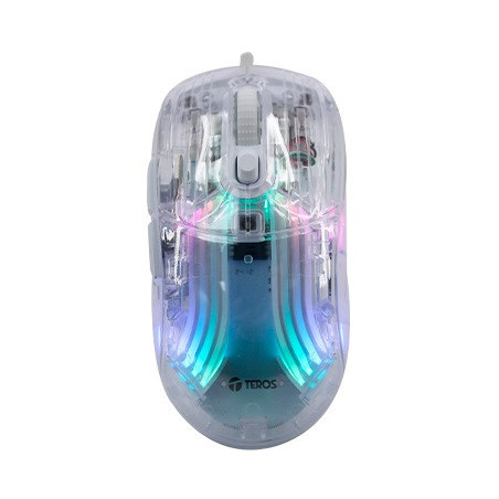 Mouse Gamer USB Teros TE-1216G RGB Transparente | Mouse Gamer Teros