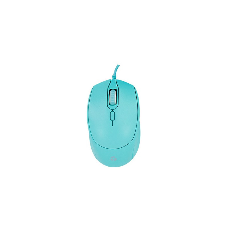 Mouse USB Óptico Teros TE-1227S Verde 1600 DPI 4 Botones
