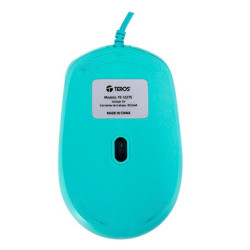 Mouse USB Óptico Teros TE-1227S Verde 1600 DPI 4 Botones