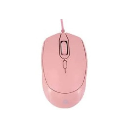 Mouse USB Óptico Teros TE-1226S Rosado 1600 DPI 4 Botones