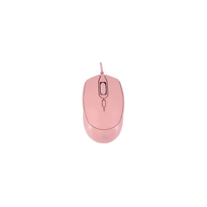 Mouse USB Óptico Teros TE-1226S Rosado 1600 DPI 4 Botones