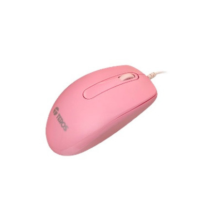 Mouse USB Óptico Teros TE-1226S Rosado 4 Botones 800-1600 DPI