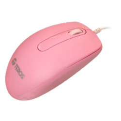 Mouse USB Óptico Teros TE-1226S Rosado 1600 DPI 4 Botones
