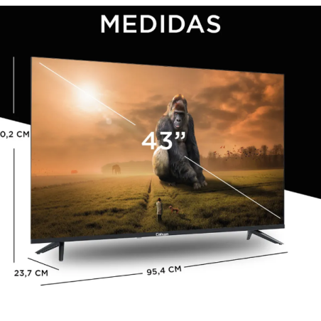 TELEVISOR SMART TV FHD 43" CAIXUN LED ROKU TV C43V1FR