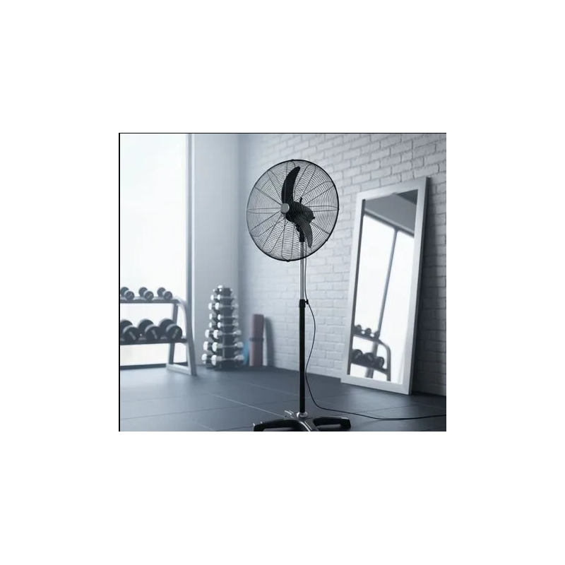 Ventilador Industrial Pedestal FS-650A 26" Negro | 3 Velocidades