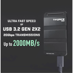 Disco Duro Externo SSD TeamGroup T-Force M200 1TB USB 3.2 Gen 2x2 Tipo-C