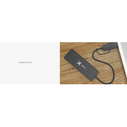 USB HUB 4 PUERTOS USB 3.0 XTECH XTC-390 CONCENTRADOR