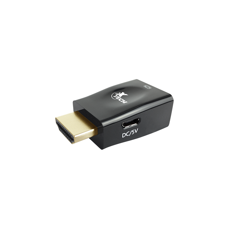 Adaptador HDMI a VGA Xtech XTC-361 Full HD 1080p
